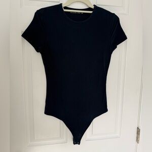 Abercrombie & Fitch Navy Short Sleeve Bodysuit